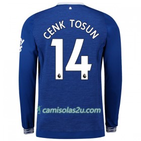 Camisolas de Futebol Everton Cenk Tosun 14 Equipamento Principal 2018/19 Manga Comprida